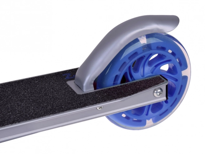 Foldable Children's Scooter with Light-Up Wheels – Navy Blue