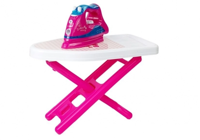 Pink Ironing Playset with Clothes Hanger and Board