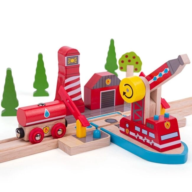 Bigjigs Rail Rescue Fireboat Set