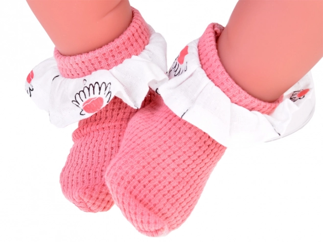Soft Interactive Baby Doll 45 cm with Pink Outfit