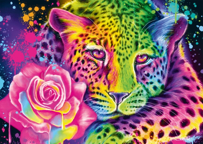 Schmidt Puzzle Neon Leopard - 1000 Pieces