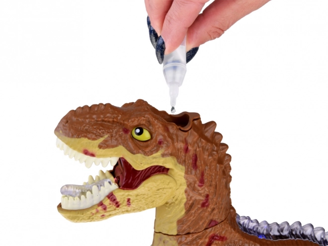 Remote-Controlled Gesture Dinosaur T-Rex Toy – brown