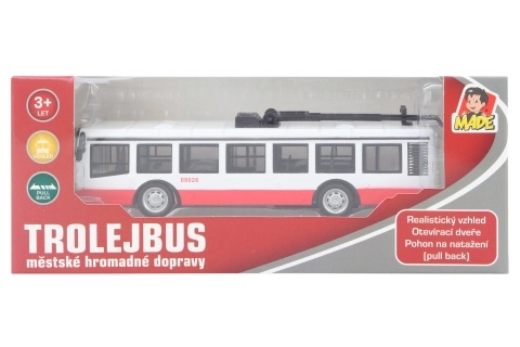 Kovový trolejbus na spätný pohon