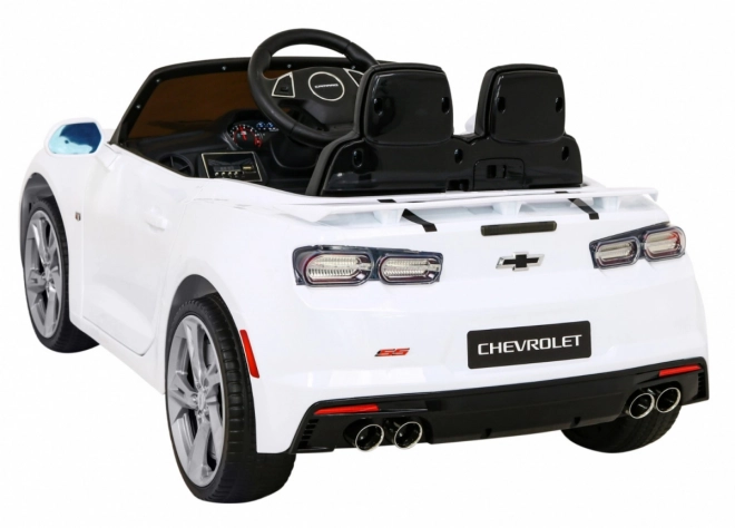 Chevrolet Camaro 2SS cu baterie + telecomandă + roți EVA + pornire ușoară + sunete și lumini – Bílá