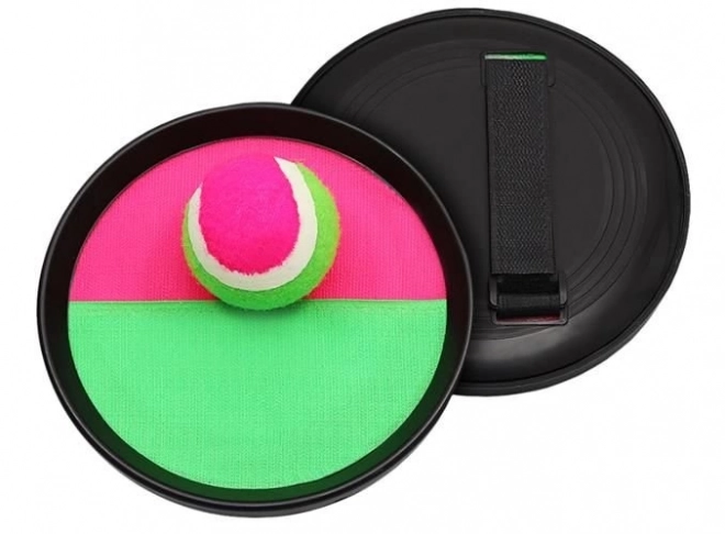 Velcro Catch Ball Game Set with Paddle and Ball