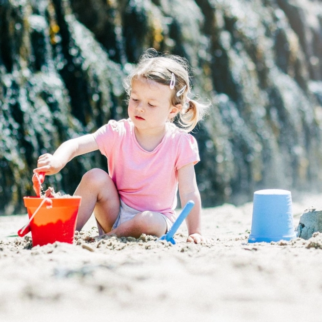 Bigjigs Toys Light Blue Silicone Beach Bucket