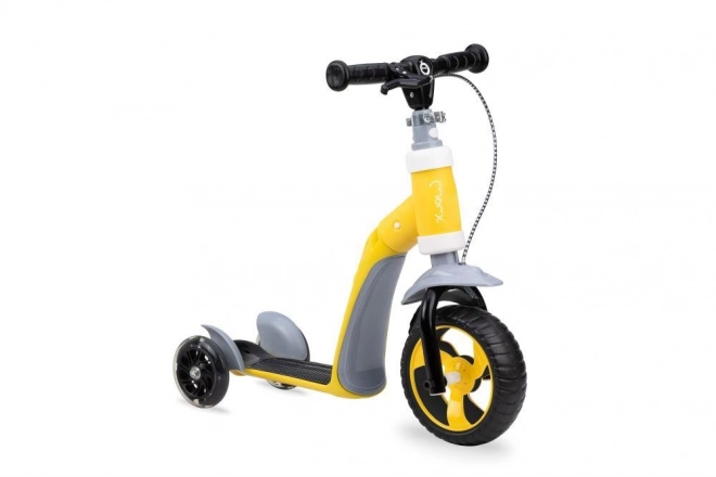 Kids 2-in-1 Ride-On and Scooter Yellow