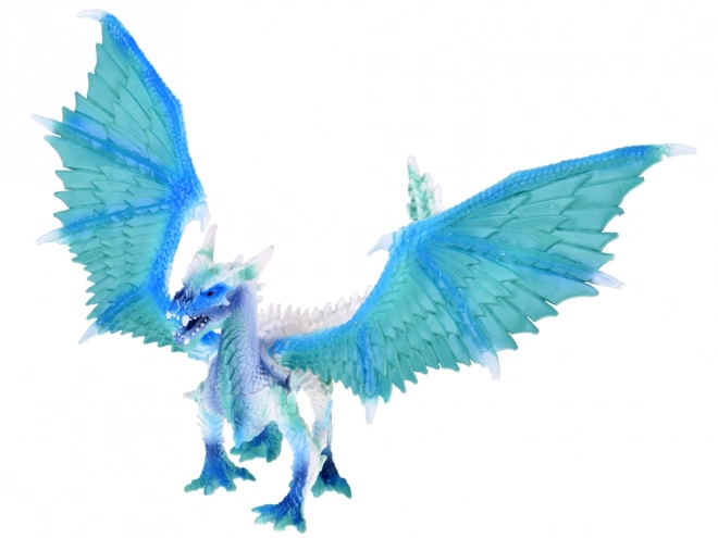 Ice Dragon Figure with Movable Wings