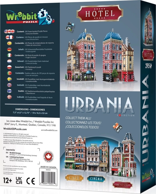 Urbania 3D Puzzle Hotel by Wrebbit