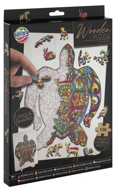 Moxy Contour Puzzle Turtle 130 Pieces