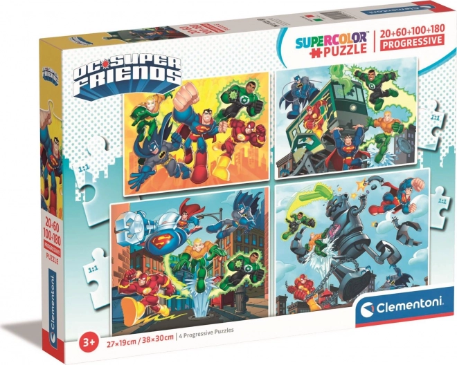 Clementoni DC Super Friends Progressive Puzzle Set