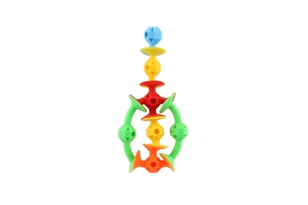 Colorful Silicone Suction Cup Building Set