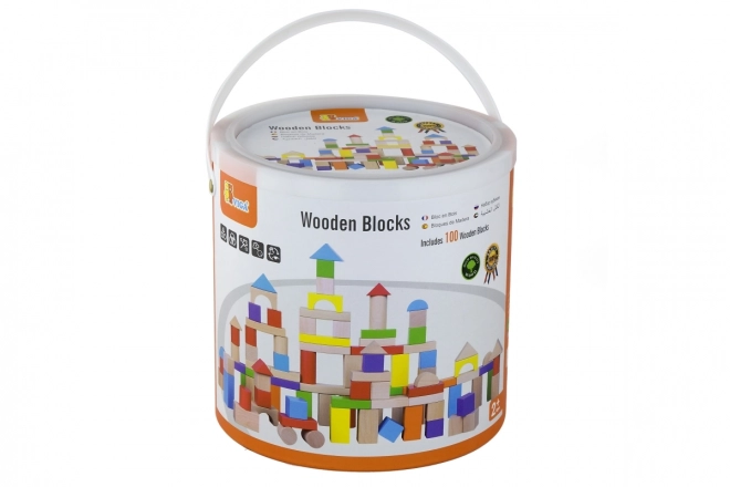 Wooden Building Blocks Set