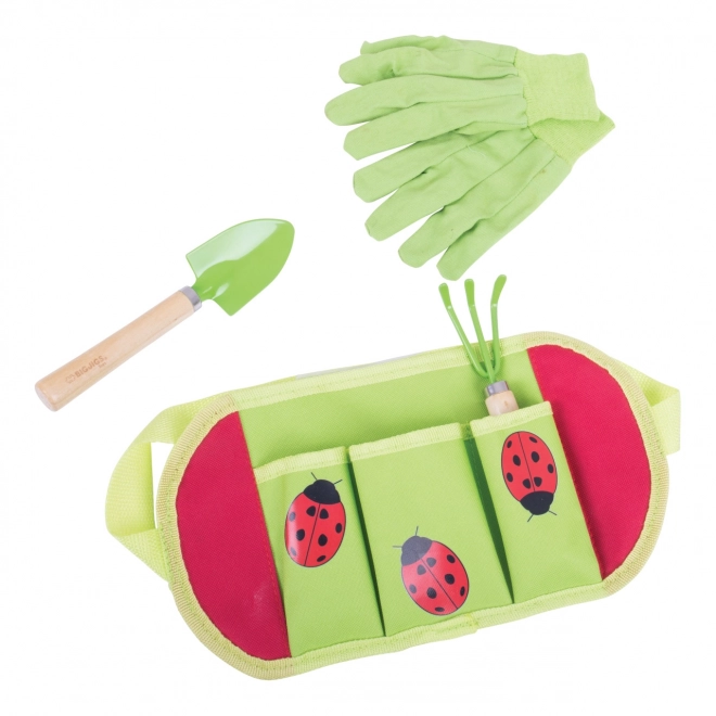 Bigjigs Toys Ladybug Garden Tools Set