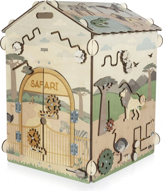 Educational wooden activity house large Dino Park – Safari