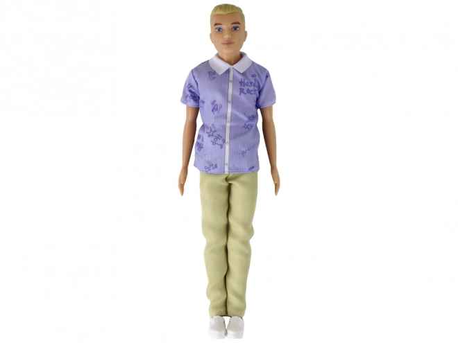 Children's Doll Paulo with Blonde Hair and Shirt