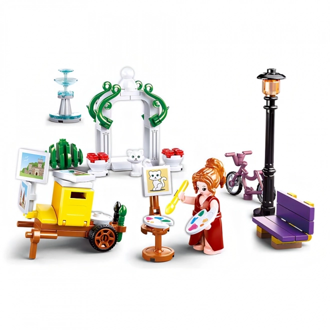 Girls Dream Village Painter in the Park Building Set