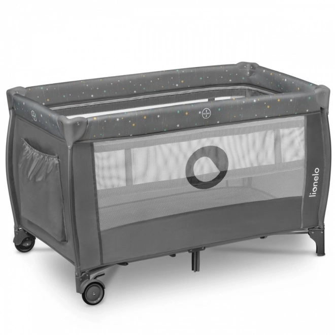 Travel Cot Lionelo Stefi Plus Gray Multicolor