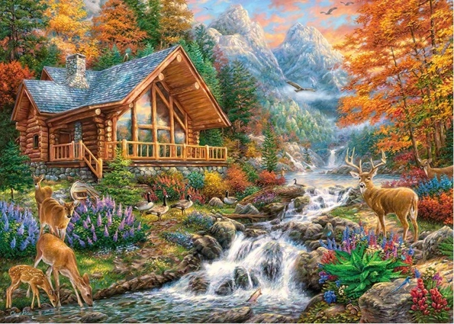 Cherry Pazzi Calmness in the Mountains 1000 Piece Puzzle