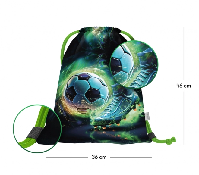 Baagl School Backpack Football Player Set