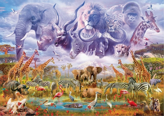 Schmidt Puzzle Animals at the Waterhole 1000 Pieces