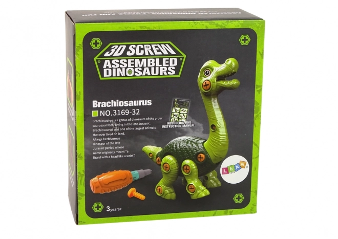 Assemble Green Brachiosaurus Dinosaur Toy