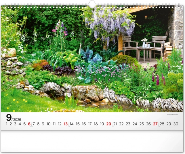 Wall Calendar Gardens 2026