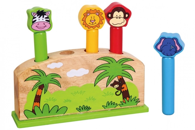 Wooden Animal Pop-up Game