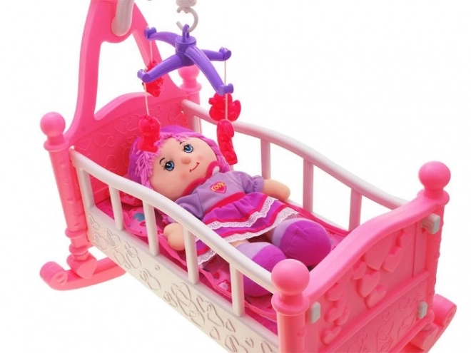 Cradle with Mobile Doll Bed