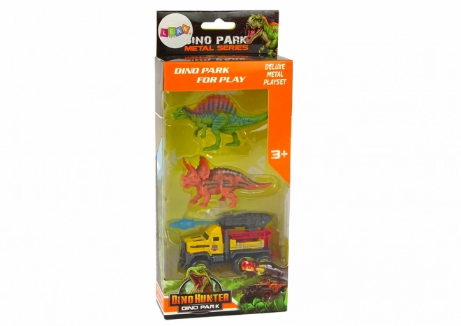 Dinosaur Figure Set with Rocket Car