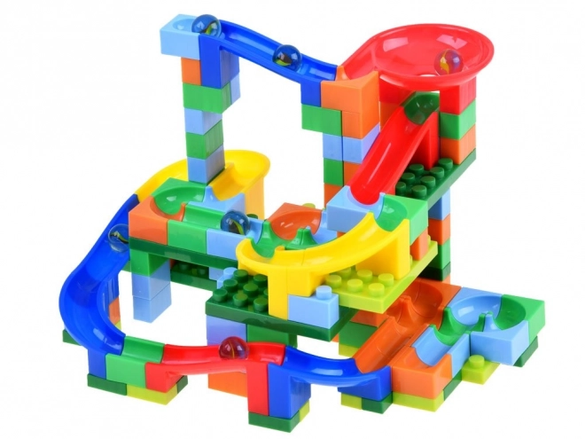 Colorful Marble Run Set