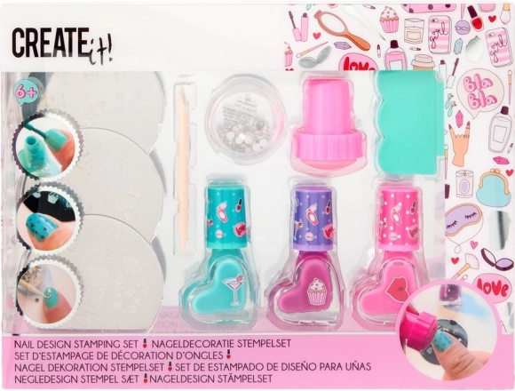 Kit de stamping pour ongles avec plaques