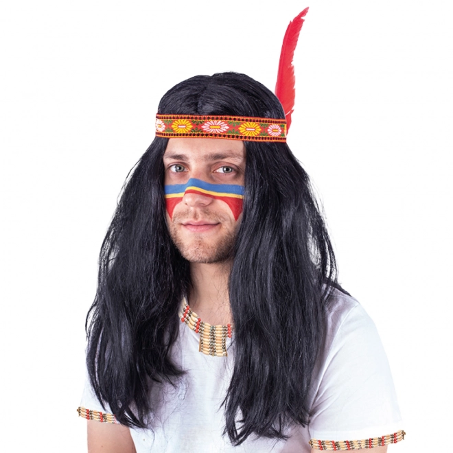 Indian Style Adult Costume Wig