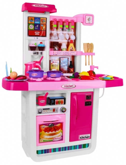 Large Interactive Children's Kitchen Set with Audio Panel