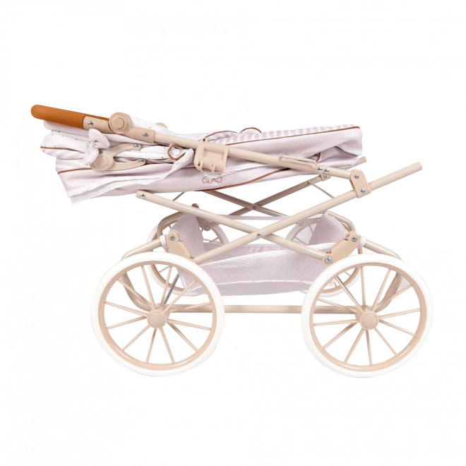 Inklapbare kinderwagen voor poppen Reborn met parasol en accessoires Verona