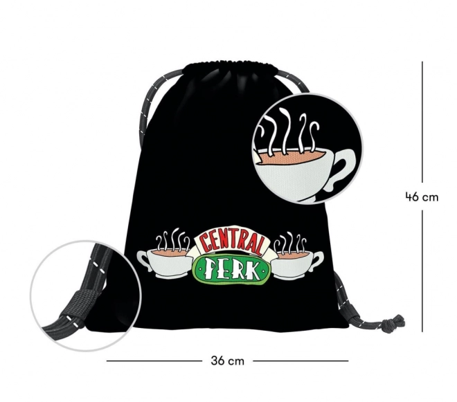 Baagl Drawstring Bag Friends Central Perk