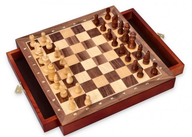 Magnetic Chess Set with Drawers