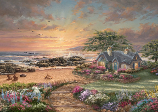 Charming Coastal Cottage Puzzle 1000 Pieces