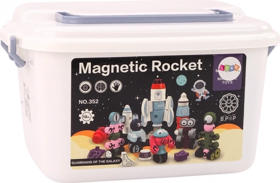 Magnetic Cubes Space Rocket 56 pieces