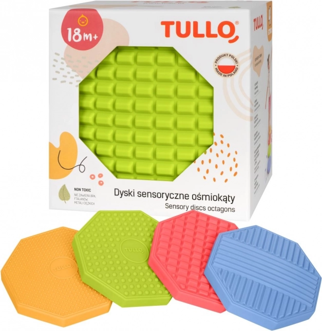 Sensory Octagons with Various Textures 4 pieces