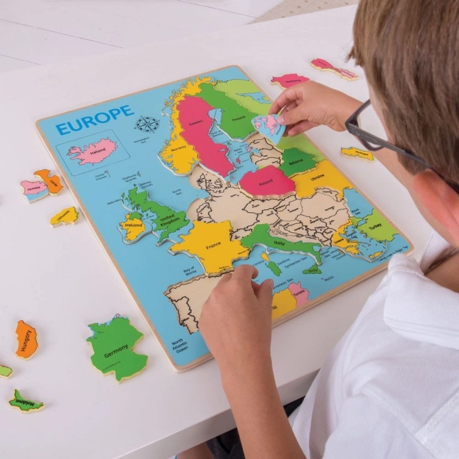 Bigjigs Toys Wooden Puzzle Europe Map