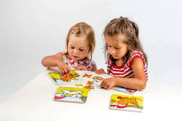 Mini Wooden Animal Puzzle for Toddlers