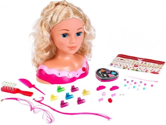 Kop om te kappen PRINCESS CORALIE met accessoires
