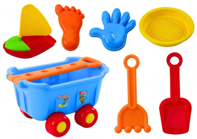 Blue Sand Toys Cart Set