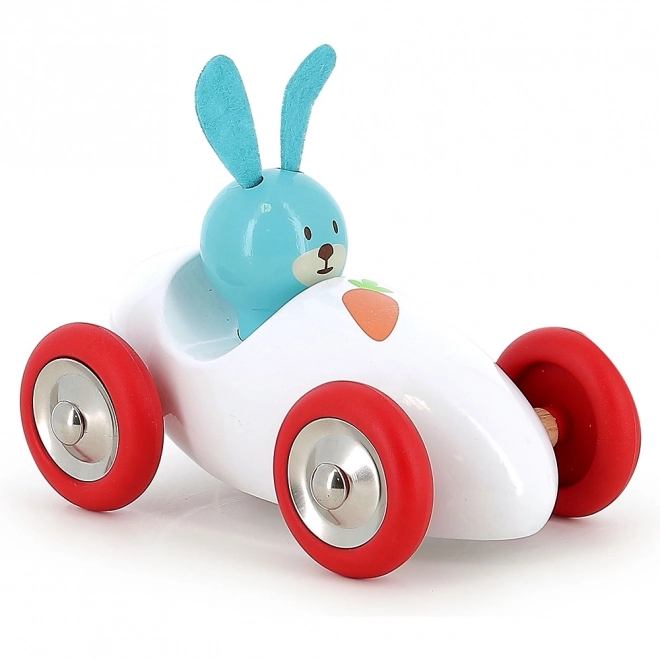 Wooden Race Car Rabbit Raoul by Vilac