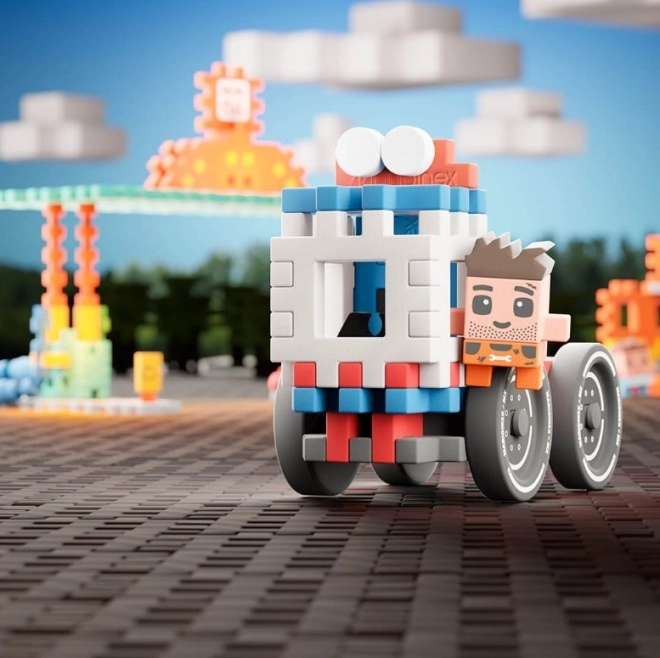 Mini Waffle City Fuel Station Block Set