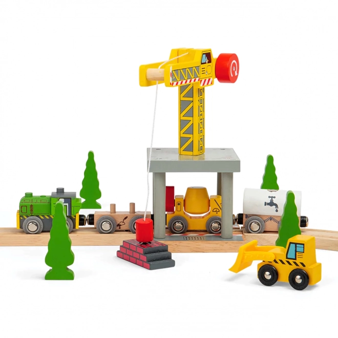 Bigjigs Rail Yellow Crane