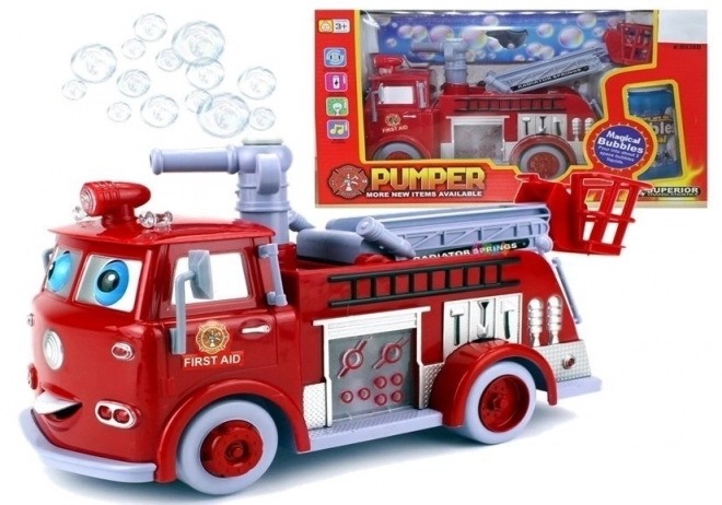 Interactive Bubble Fire Truck Toy