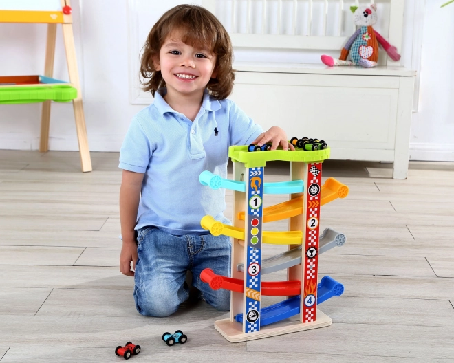Tooky Toy Barevná skluzavka pro auta