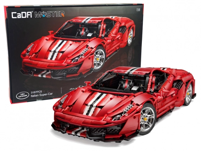 Red Sports Car Building Blocks